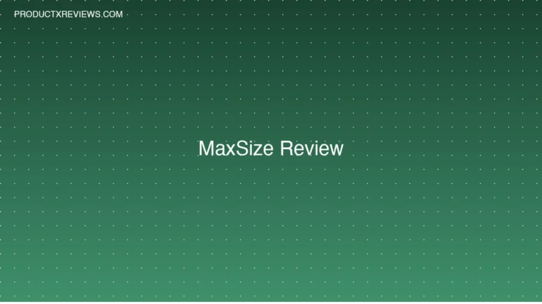 MaxSize Review - Product Reviews